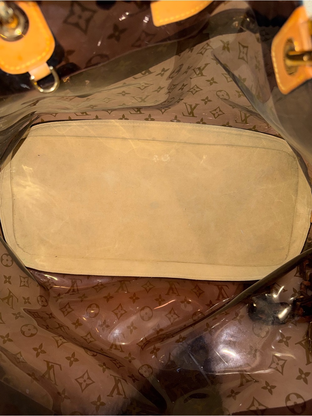 XL Louis Vuitton tote shoulder bag travel bag y2k LV monogram sac amber cavas gm - Picture 8 of 16